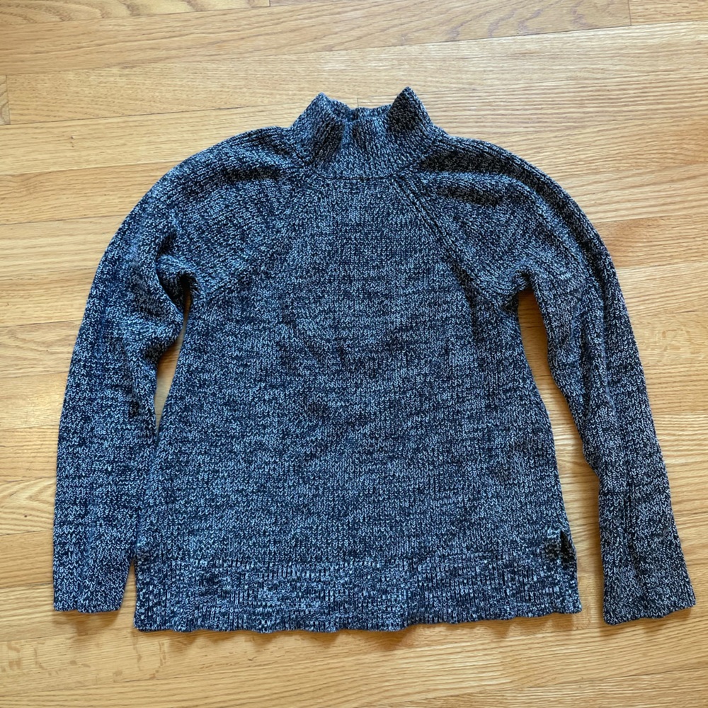 Gap Heather Black/Grey Sweater/turtleneck